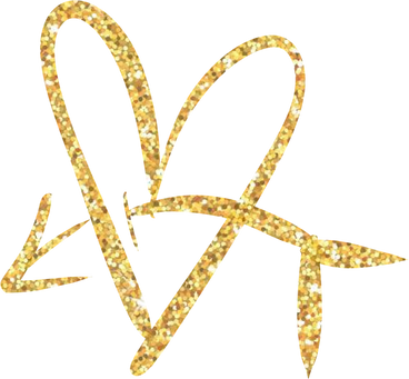 Gold Heart with Arrow